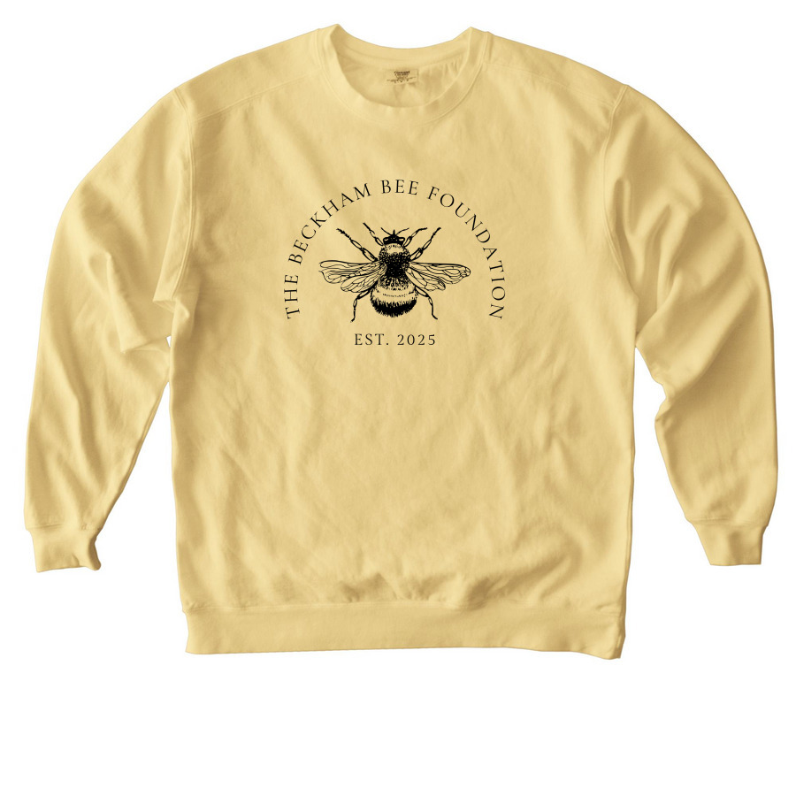 Adult and Youth Yellow/White, a Butter Comfort Colors Crewneck Sweatshirt
