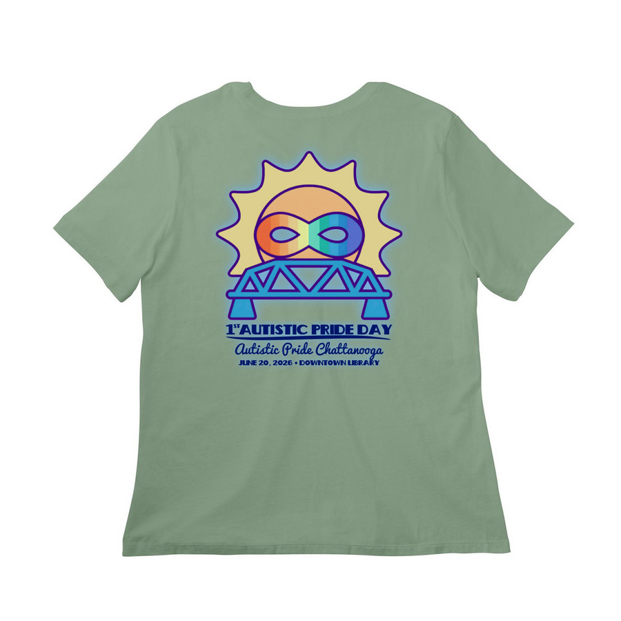 Infinity Dragon, a Sage Women?s Relaxed Cotton Tee (back-view)