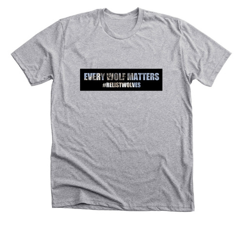 Every Wolf Matters, a Athletic Heather Premium Unisex Tee