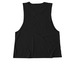 GOAT Logo Tank, a Deep Black Allmade Eco Triblend Women?s Muscle Tank (back-view)