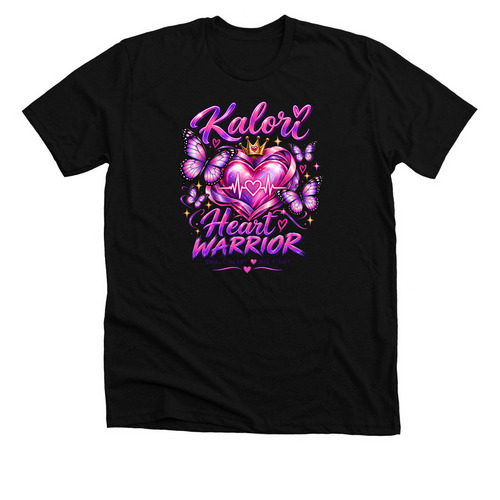 Heart warrior, a Solid Black Blend Premium Unisex Tee