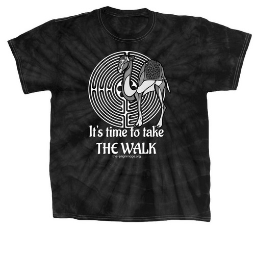 It's Time to Take The Walk, a Black Classic Tie Dye Tee
