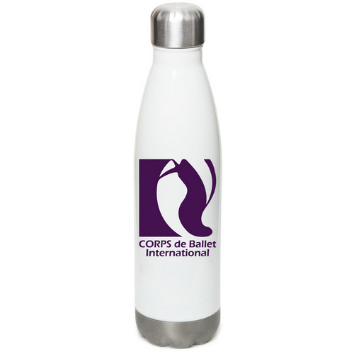 CORPS de Ballet Water Bottle, a White Stainless Steel Water Bottle