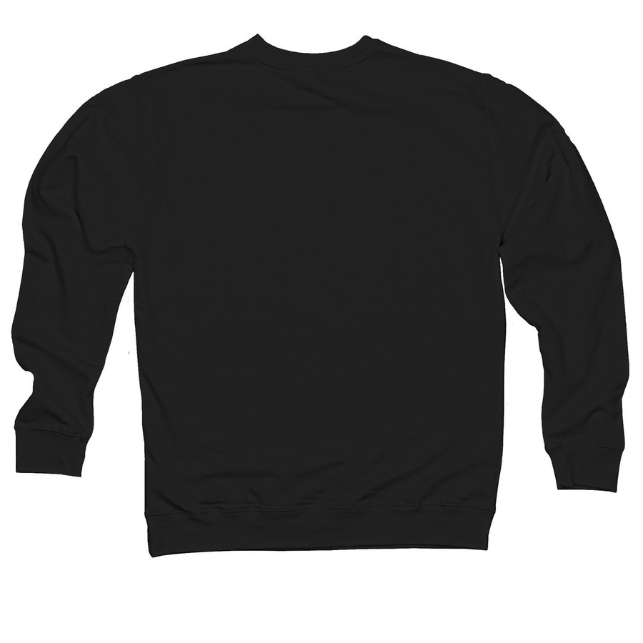 Do everything in love., a Black Midweight Crewneck Sweatshirt (back-view)