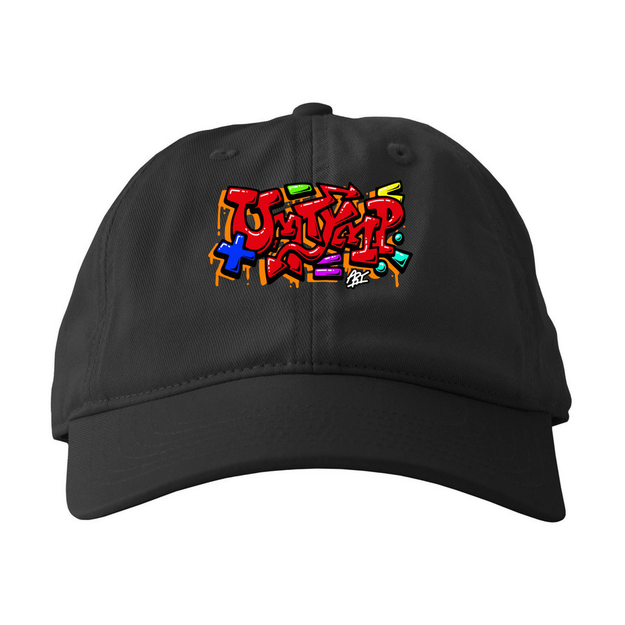 UMTYMP Graffiti Hats by Ari To, a Black Printed Eco Baseball Cap