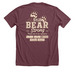 Still Bear Strong, a Heather Maroon Premium Unisex Tee (back-view)