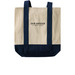 'Arch' Centennial Tote Bag, a Natural/Navy Two-Tone Grocery Tote Bag