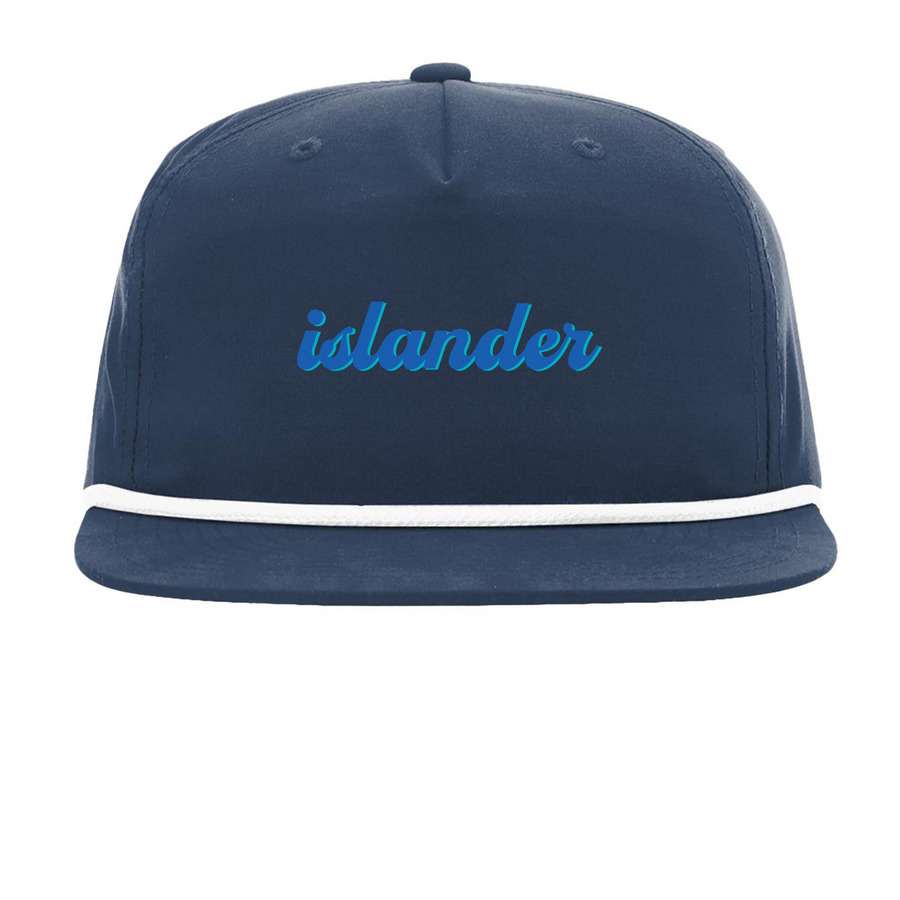 Islander, a Navy/ White Printed Umpqua Snapback Cap