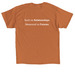White Logo w/ Tag Line, a Texas Orange Classic Unisex Tee (back-view)