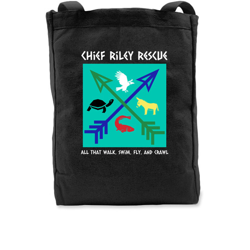 Chief Riley Rescue Totes, a Black Recycled Cotton Tote Bag