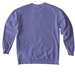 Chicago Hawk Dog outline, purples, a Violet Comfort Colors Crewneck Sweatshirt (back-view)