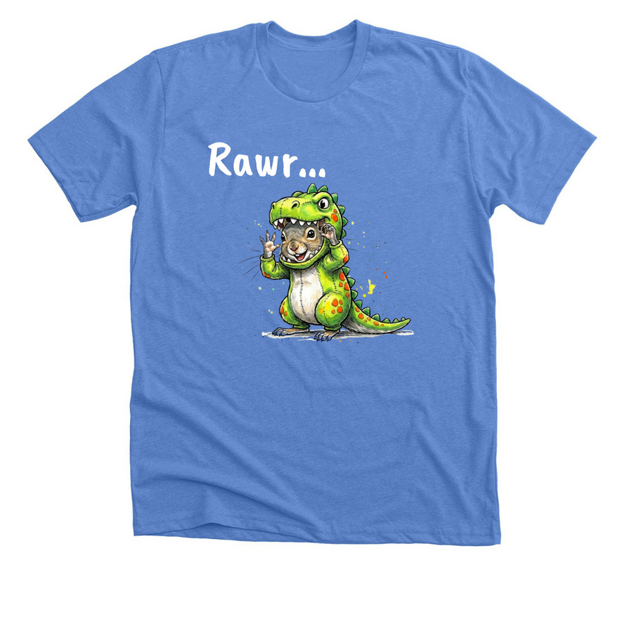 Rawr, a Heather Columbia Blue Premium Unisex Tee