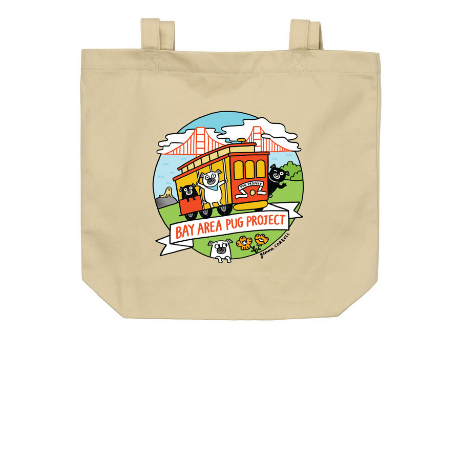 Gemma Correll Bags, a Oyster Organic Cotton Tote Bag