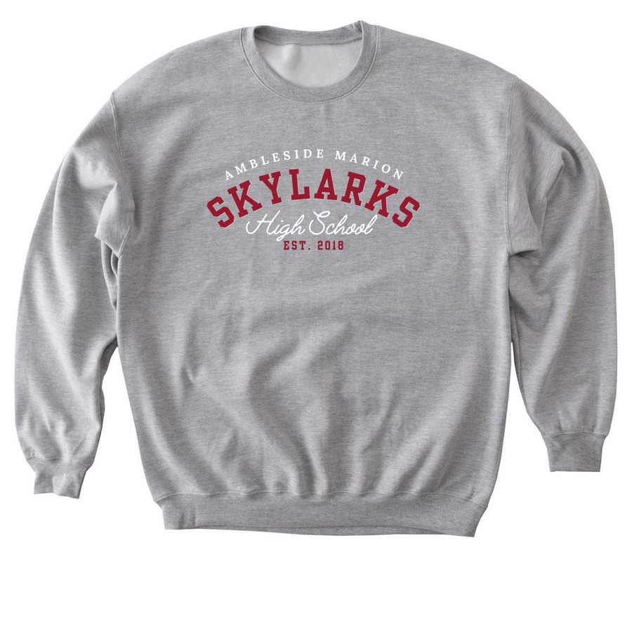Ambleside High School, a Sport Grey Softstyle Crewneck Sweatshirt