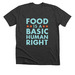 Food Is A Basic Human Right, a Dark Grey Heather Premium Unisex Tee