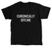 Chronically Offline Tee, a Black Classic Unisex Tee