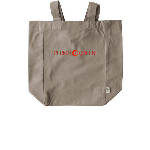 Period Queen Tote Bag, a Pumice Recycled Cotton Tote Bag