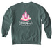 Storybook Entertainment Plain Logo, a Blue Spruce Comfort Colors Crewneck Sweatshirt (back-view)