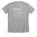 BADDIE ? noun., a Athletic Heather Premium Unisex Tee (back-view)
