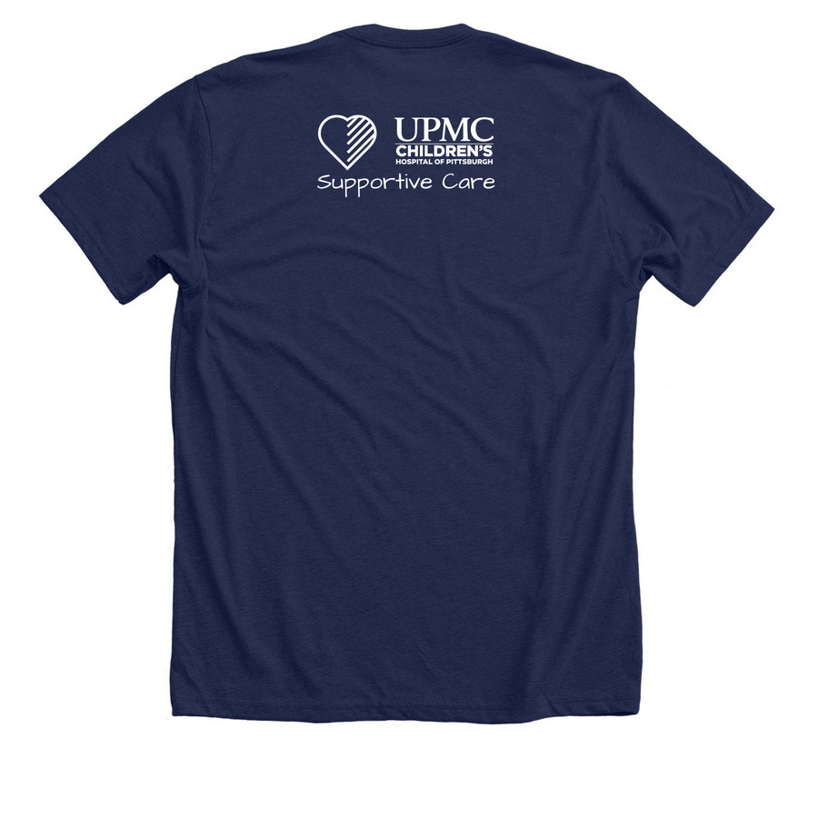 Children's Grief Awareness Day, a Solid Navy Blend Premium Unisex Tee (back-view)