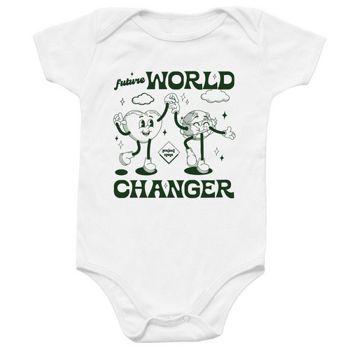 World Changer - Onsie, a White Infant Onesie