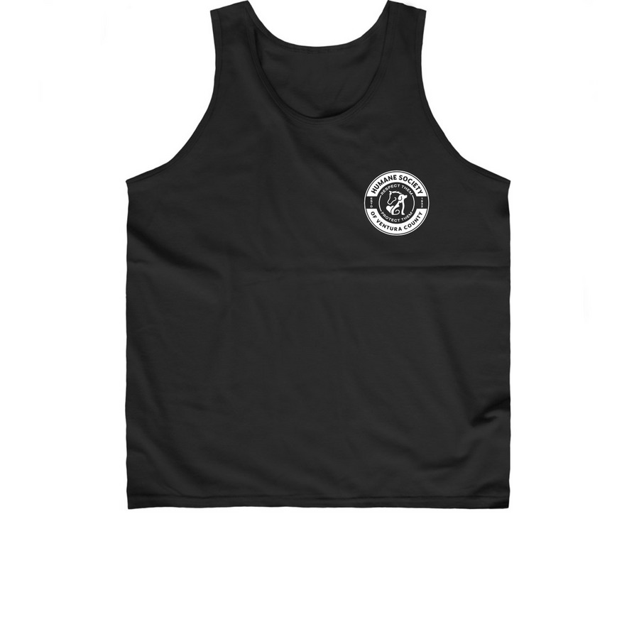 Humane Society Ventura County Badge Tank Top, a Black Classic Unisex Tank Top