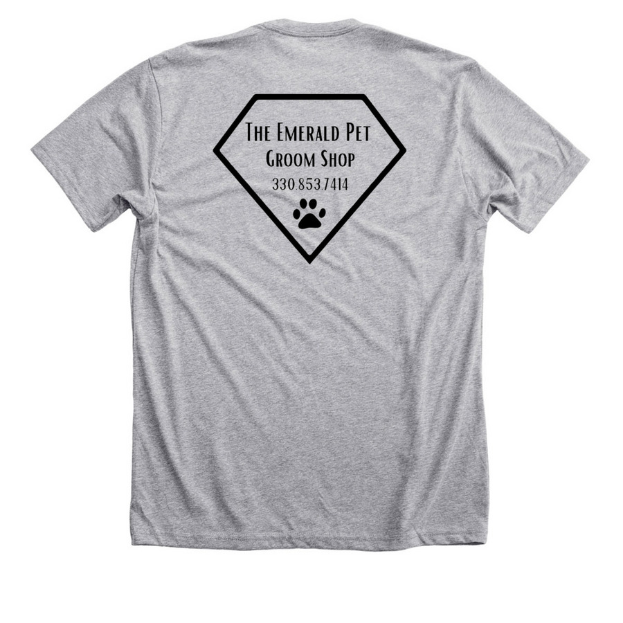Merch Apparel&nbsp;, a Athletic Heather Premium Unisex Tee (back-view)