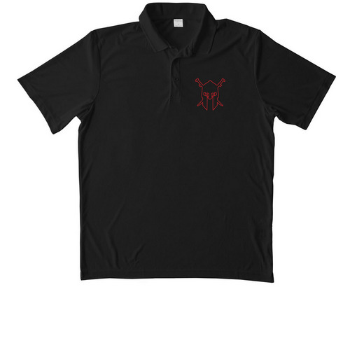 OG C TRP Polo, a Black Unisex Performance Polo