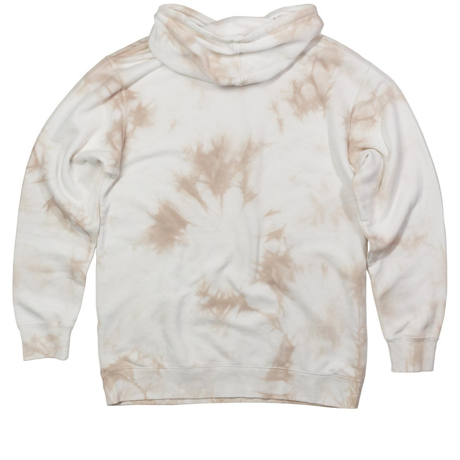 WAAGR Golden Mom, a Dusty Pink Tie Dyed Pullover Hoodie (back-view)