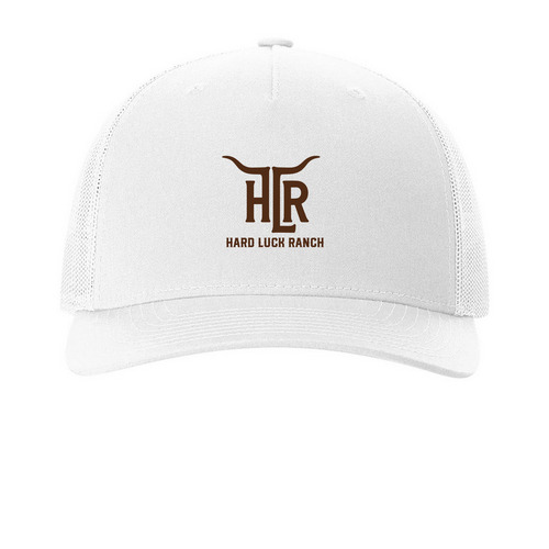 Hard Luck Ranch&nbsp;, a White Printed Five-Panel Trucker Cap