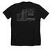 Limitless HQ, a Solid Black Blend Premium Unisex Tee (back-view)