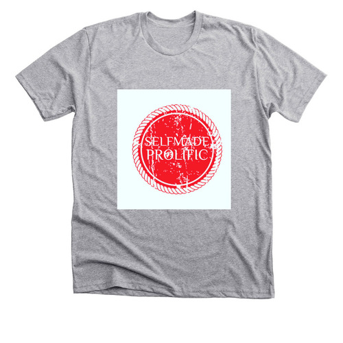 SELFMADE PROLIFIC DESIGNS&nbsp;, a Athletic Heather Premium Unisex Tee