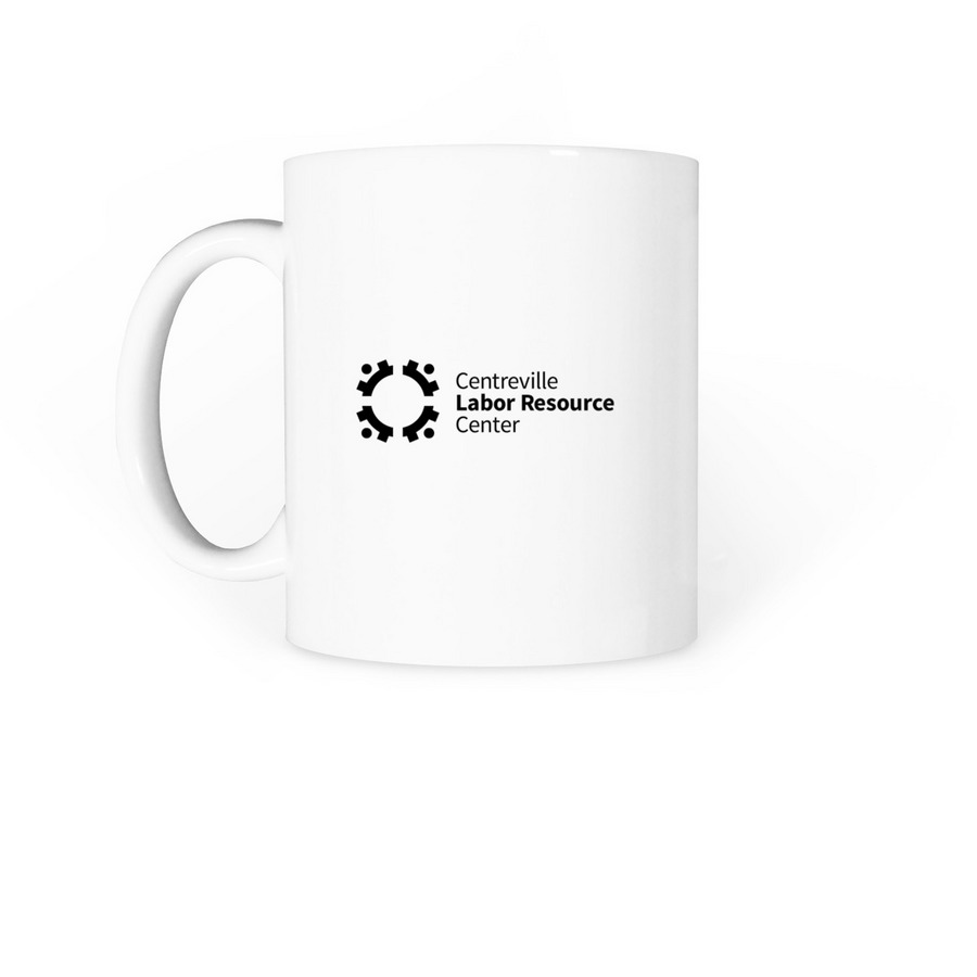 No Justice, No Cafecito Mug, a White Coffee Mug (back-view)