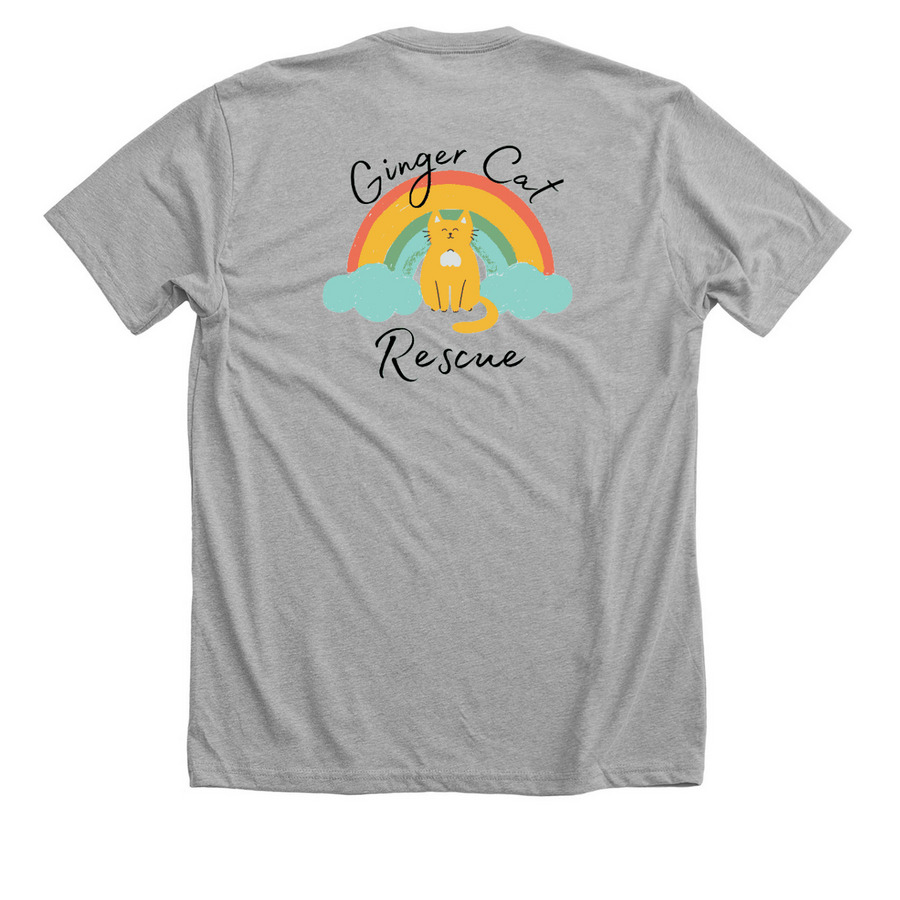Dr. Figgy, a Athletic Heather Premium Unisex Tee (back-view)
