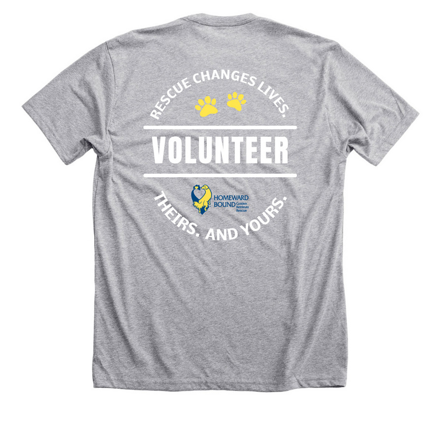 HBGRR Volunteer, a Athletic Heather Premium Unisex Tee (back-view)