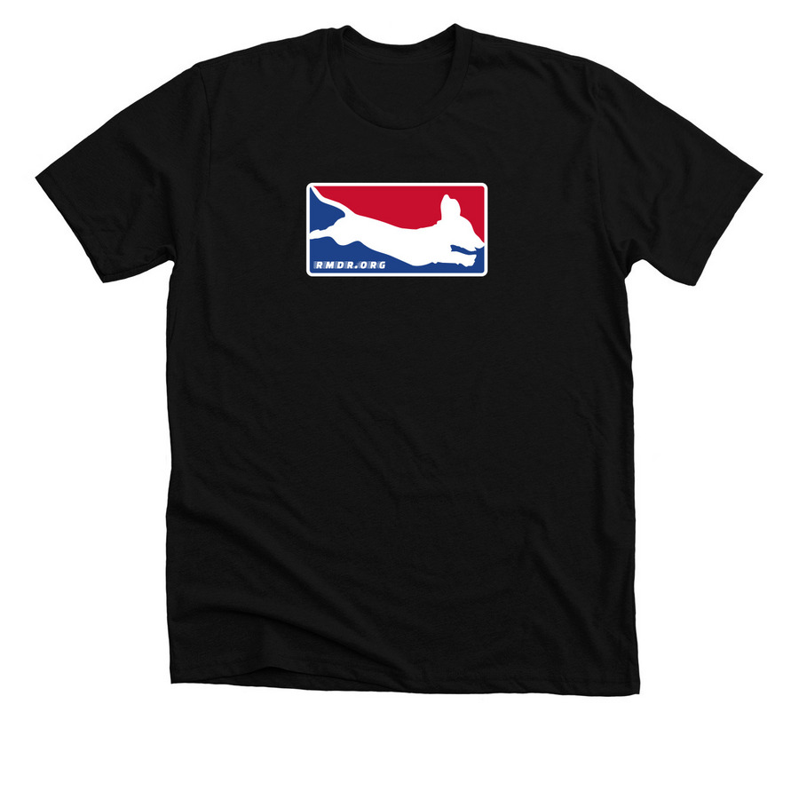 Wiener Dog Racing - RMDR, a Solid Black Blend Premium Unisex Tee