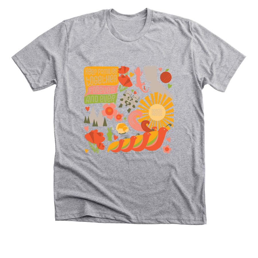 Keep Families Together, a Athletic Heather Premium Unisex Tee