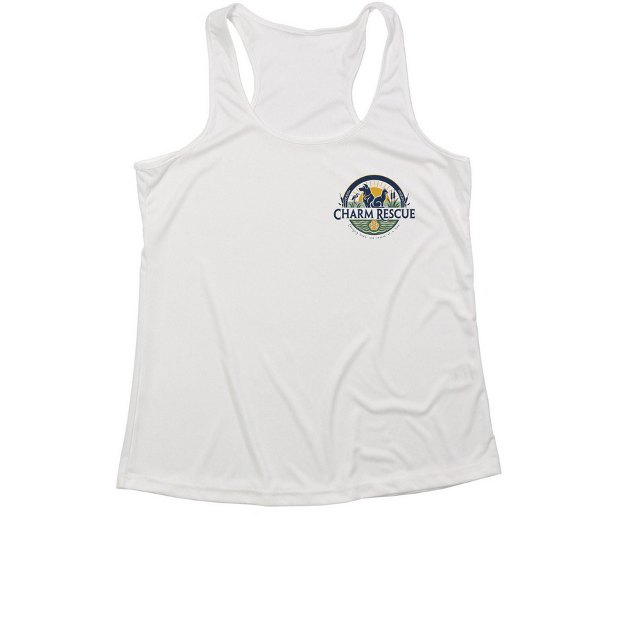 CHARM Sportswear&nbsp;, a White Women's Performance Tank