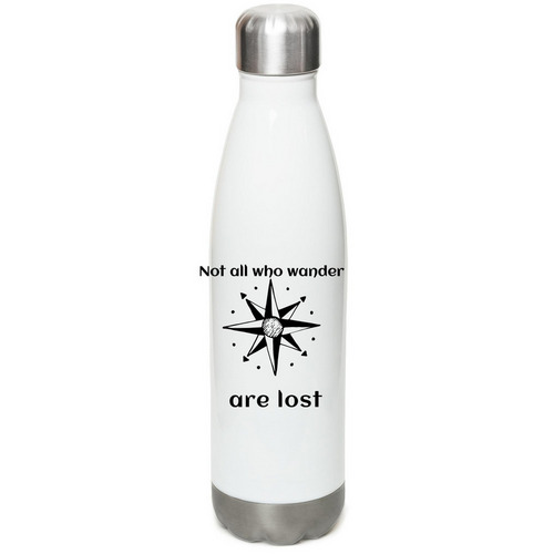 Wanderers Bottle&nbsp;, a White Stainless Steel Water Bottle