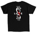 Love God Love People, a Black Classic Unisex Tee (back-view)