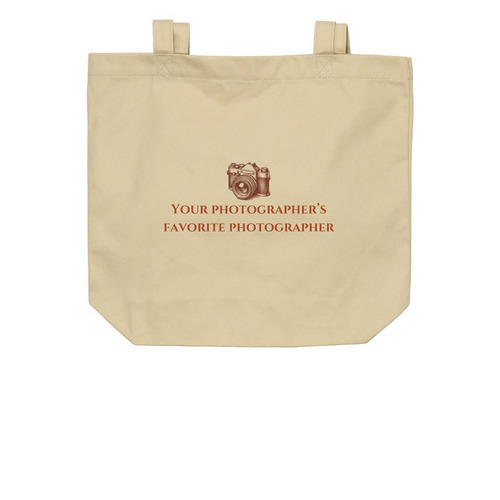 Your Photographers Favorite Photographer BAG, a Oyster Organic Cotton Tote Bag