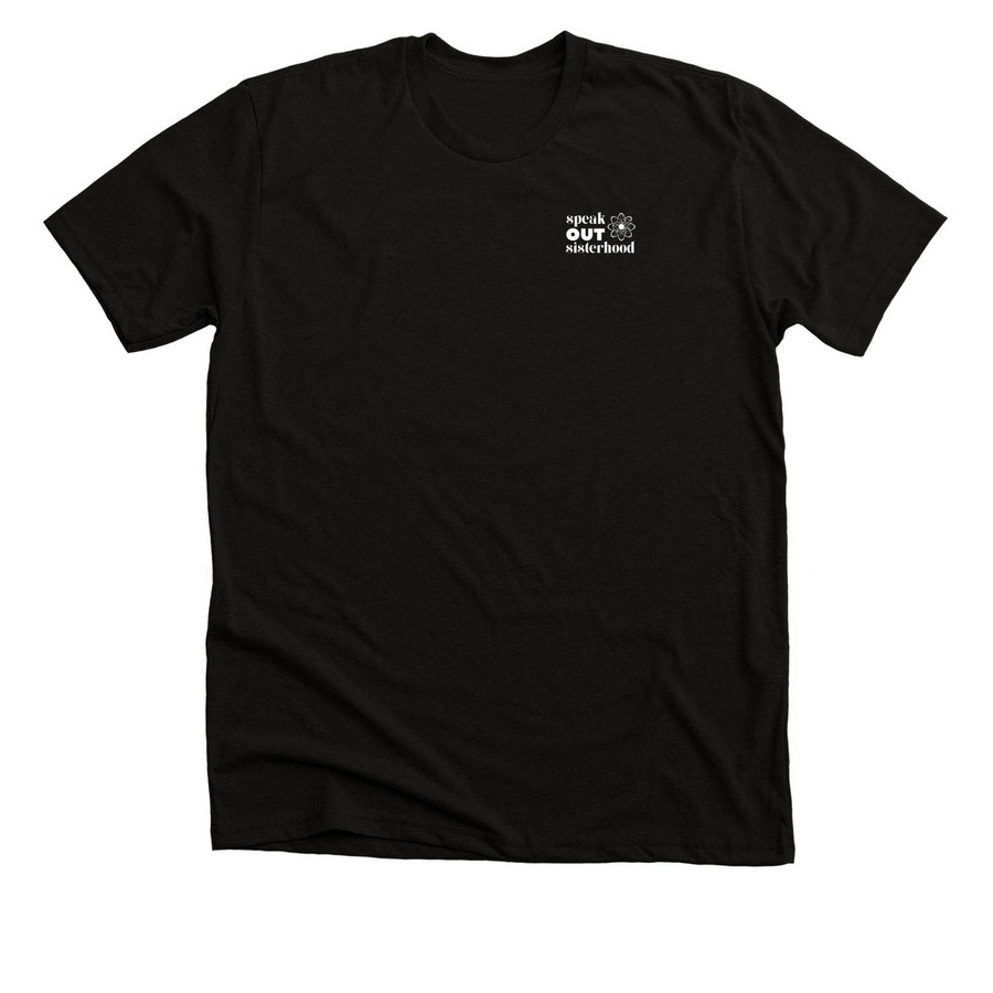 Break The Glass Ceiling, a Solid Black Blend Premium Unisex Tee