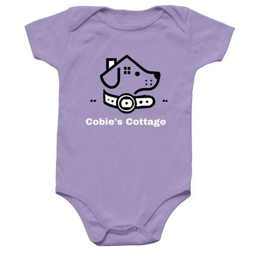Cobie's Cottage Baby Onesie, a Lavender Infant Onesie