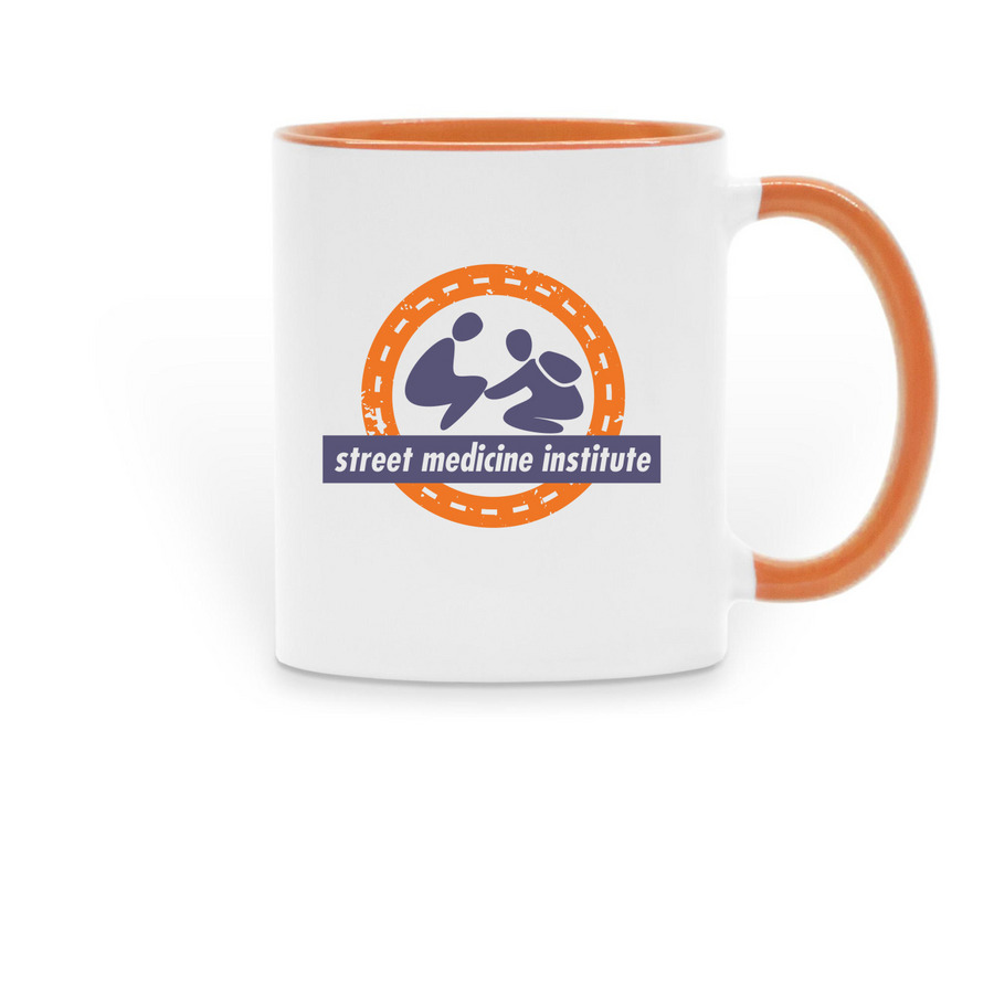 SMI Mugs, a Orange Two-Tone Ceramic Mug