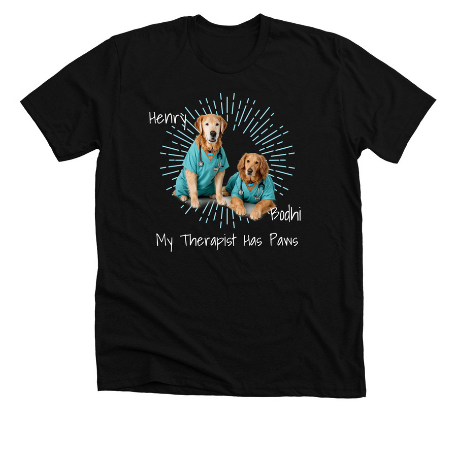 Henry & Bodhi's Great Adventures, a Solid Black Blend Premium Unisex Tee