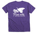 Get wild., a Purple Rush Premium V-Neck Tee (back-view)