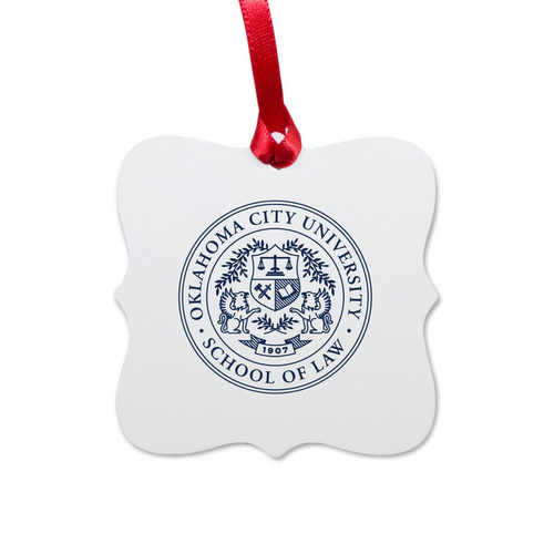 Classic OCU Law Christmas Ornament&nbsp;, a White Aluminum Square Ornament