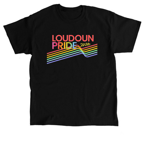 Loudoun Pride 2026, a Black Classic Unisex Tee