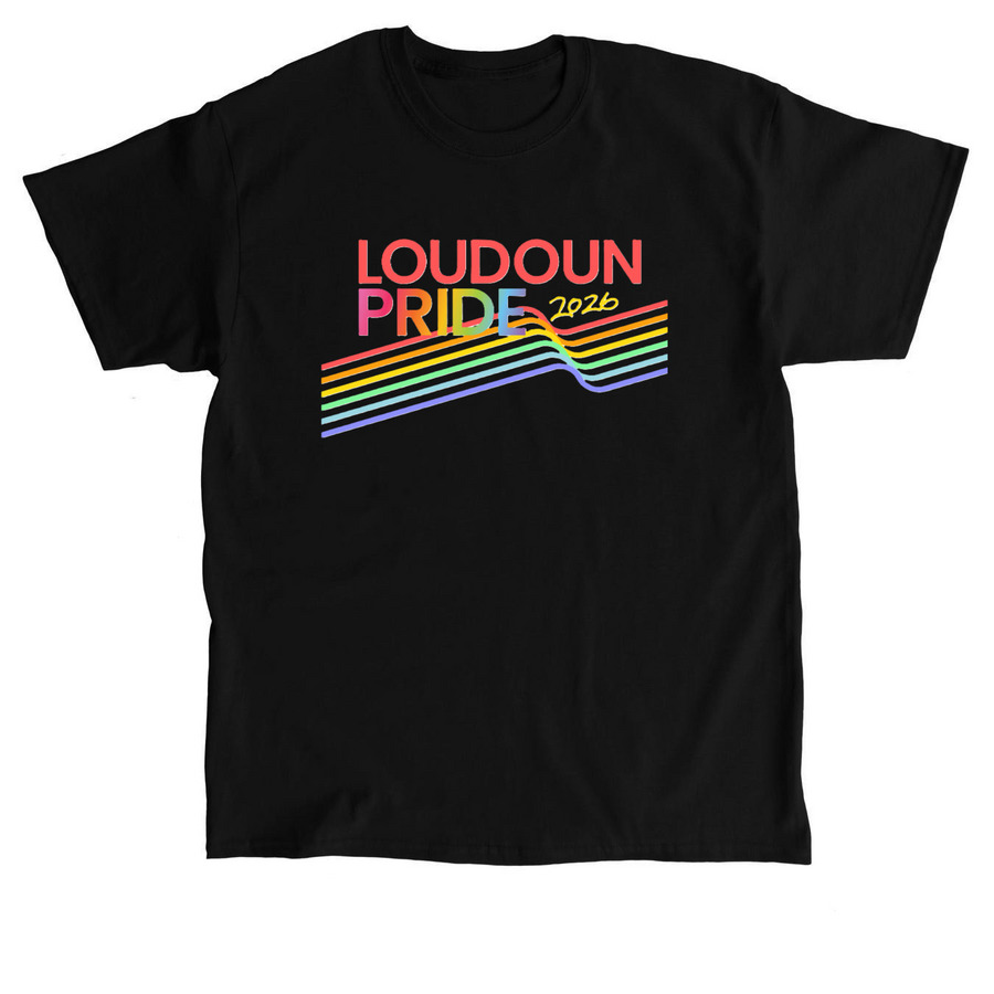Loudoun Pride 2026, a Black Classic Unisex Tee