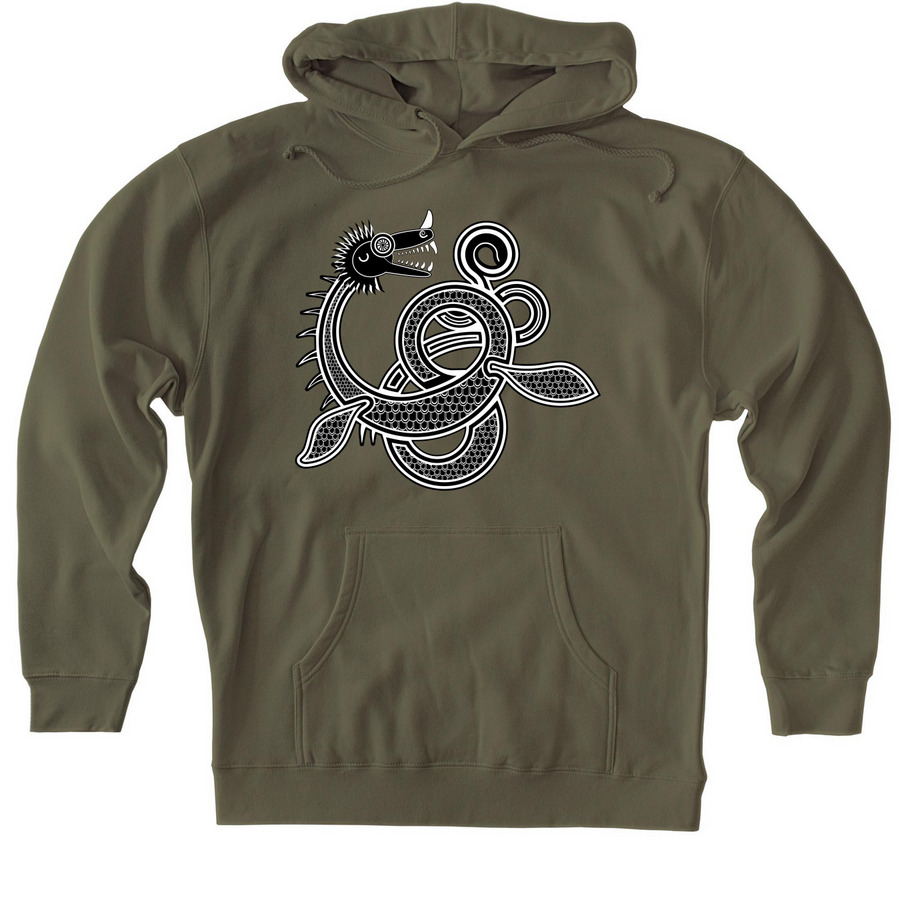 The Lady of the Lake, a Army Heavyweight Pullover Hoodie